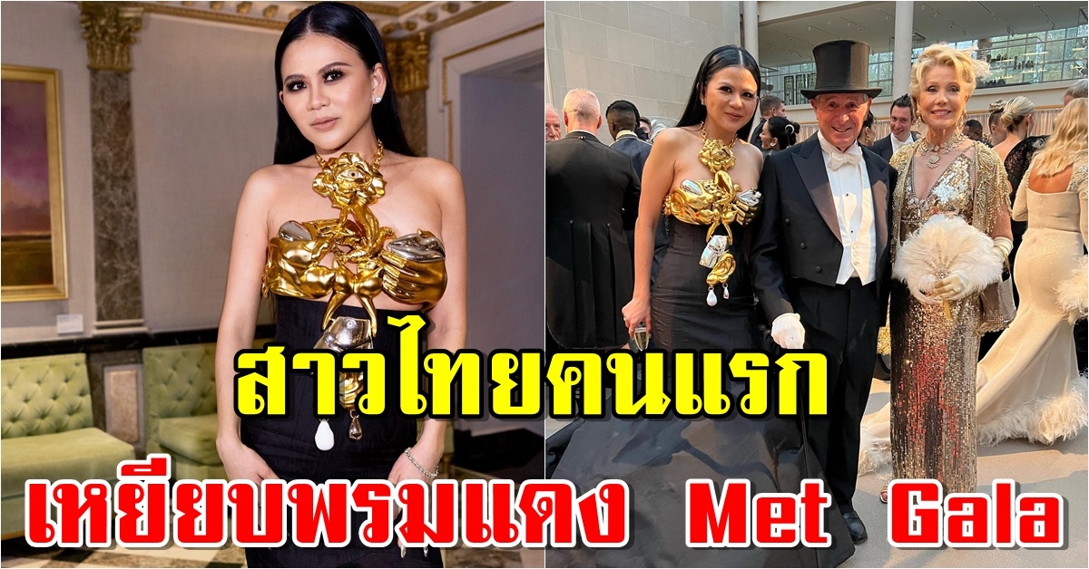 ป่าน ณิชาภัทร สาวไทยคนแรกที่ได้เหยียบพรมแดง Met Gala