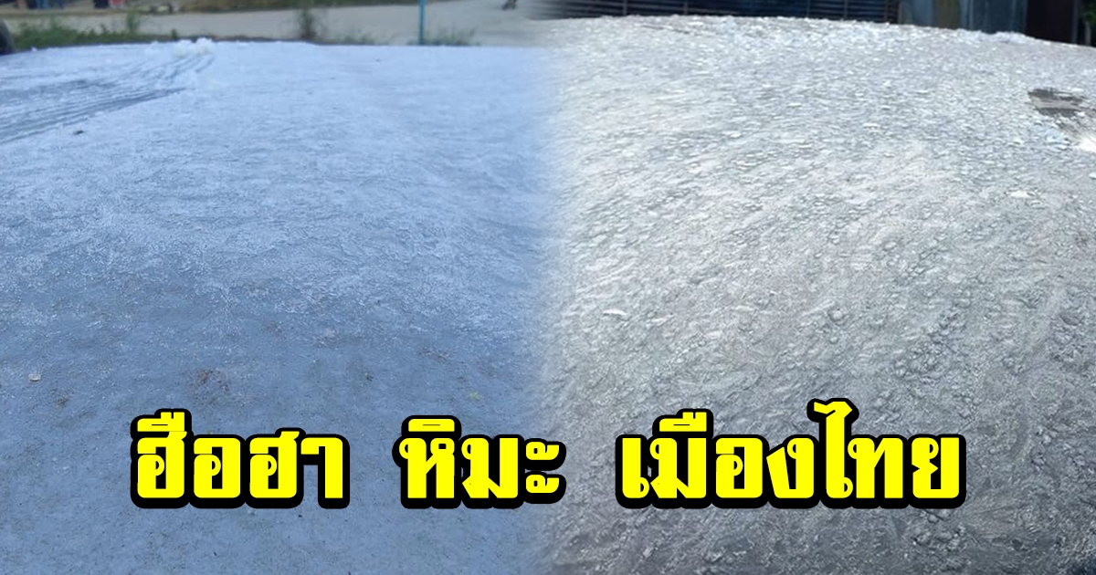 โซเชียลฮือฮา หิมะ เมืองไทย